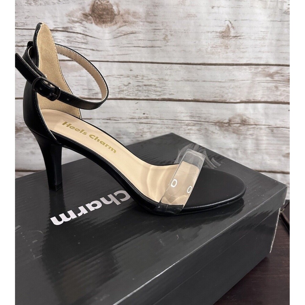 Black Ankle Strap Heels